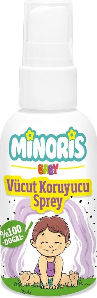 Minoris Baby Organik Vücut Koruyucu Sprey 100 ml Vegan