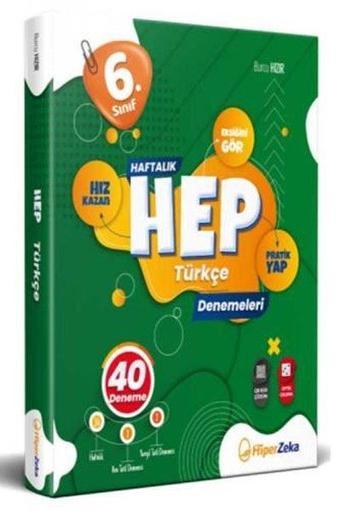 6. Sınıf Haftalık HEP Türkçe 40 Deneme - Burcu Hızır - Hiper Zeka