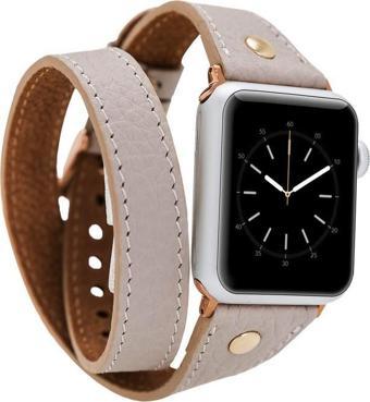 Bouletta Apple Watch Uyumlu Deri Kordon 38-40-41mm Slim DTGT ERC3