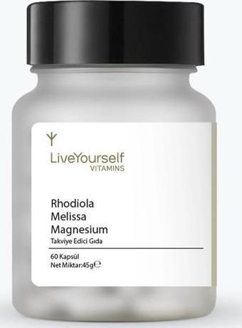 LiveYourself Vitamins Rhodiola Melisa İçeren Takviye Edici Gıda 60 Kapsül
