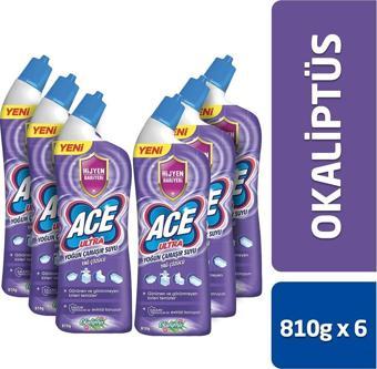 ACE Ultra Yoğun Kıvamlı Çamaşır Suyu Okaliptus 810g X6