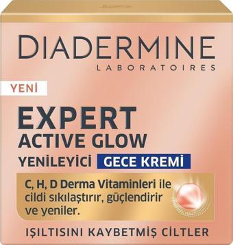 Diadermine Expert Active Glow Yenileyici Gece Kremi