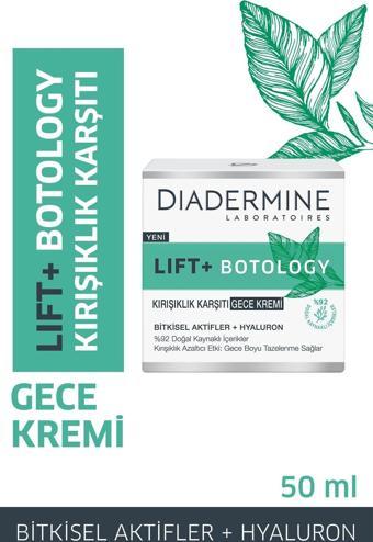 Diadermine Lift + Botology Kırışıklık Karşıtı Gece Kremi 50 ml