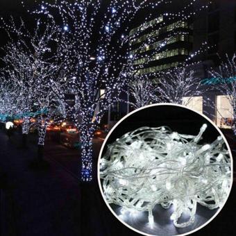 Kuzey 10 Metre 100 Led Beyaz Led Işık Yılbaşı Ağacı Işığı 220 Volt Beyaz Işık Noel Işığı Yılbaşı Işıkları