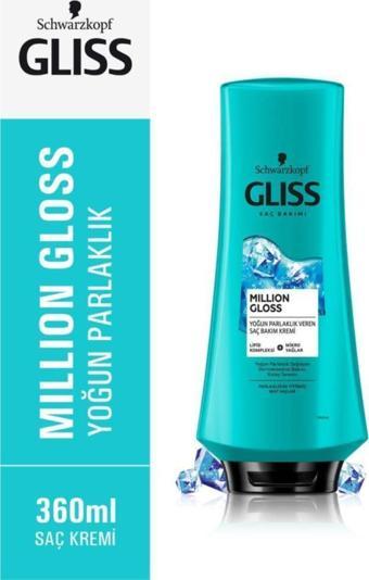 Gliss Million Gloss Yoğun Parlaklık Veren Saç Kremi 360 ml