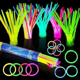 Kuzey Neon Glow Stick Işıklı Fosfor Çubuk Işıklı Bileklik 200 Adet Işıklı Kolye Işıklı Çubuk Neon Işık