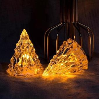 Kuzey Amber Led Işıklı Çam Ağacı Mini Işıklı Çam Ağacı Işıklı Yılbaşı Ağacı Led Light Noel Tree Decor Led