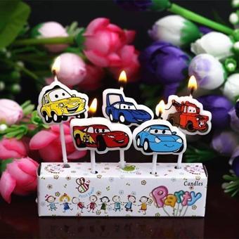 Kuzey Cars Bırthday Candle Vıp Kalite Arabalar Pasta Mumu 5 Adet Cars Doğum Günü Mumu Arabalı Pasta Mumu