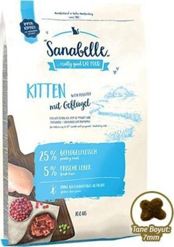 Sanabelle Kitten Taze Kümes Hayvanlı Yavru Kedi Maması 2 Kg