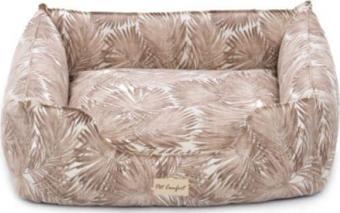 Pet Comfort Alpha  Açık Kahverengi-Beyaz Köpek Yatağı M 80x65cm