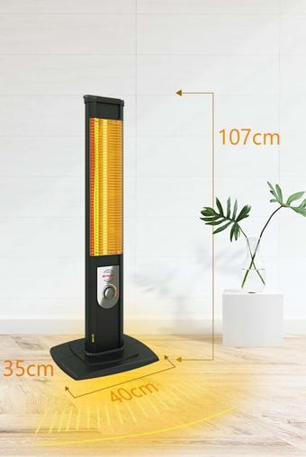 Mirkraft Mate 2500w Elektrikli Infrared Dik Isıtıcı