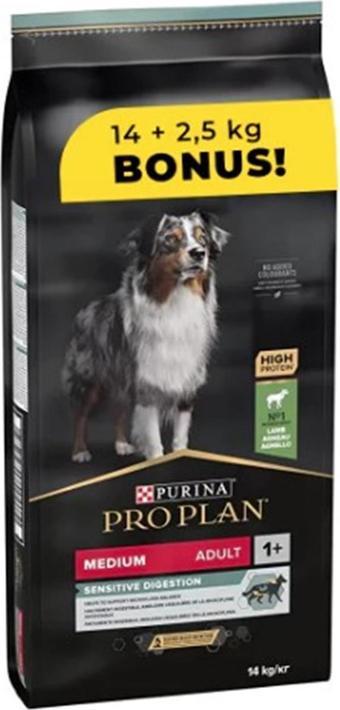 Pro Plan Adult Medium Sensitive Kuzulu Kuru Köpek Maması 16,5 Kg