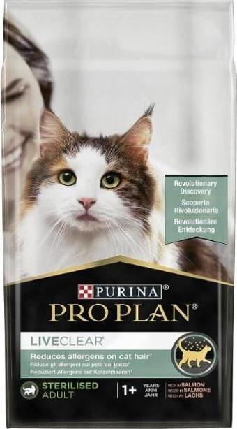 Pro Plan LiveClear Sterilised Somon Kedi Maması 1,4 Kg