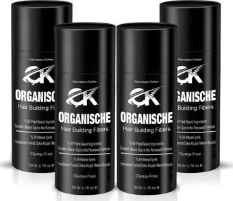 Organische Keratin Tozu 4 X 50 Gr. Yerli Üretim Orta Kahve Topik 200 Gr Saç Tozu Yeni Formül !