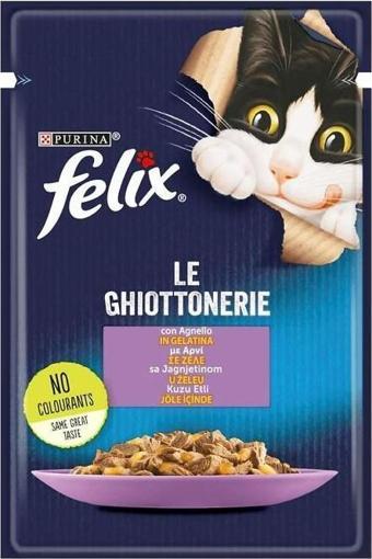 Felix Kuzu Etli Kedi Pouch Konservesi  85 Gr