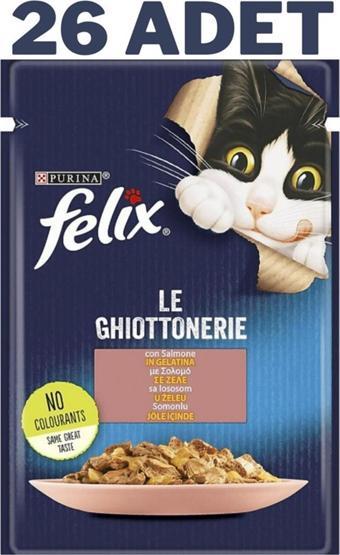 Felix Somon Balıklı Yetişkin Kedi Konservesi Pouch 26X 85 Gr