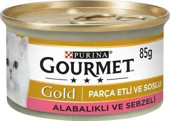 Gourmet Gold Alabalık Sebze Parça Etli Kedi Konservesi 85 Gr