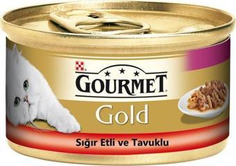 Gourmet Gold Sığır Etli Ve Tavuklu Kedi Konservesi 85 Gr