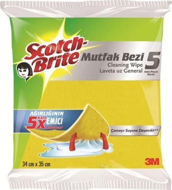 Scotch Brite 5'li Sarı Temizlik Bezi