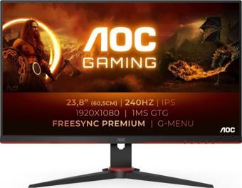 Aoc 24G2Ze 23.8 Inc 240Hz 0.5Ms (Hdmı+Display) Freesync Premium Fhd Ips Monitör