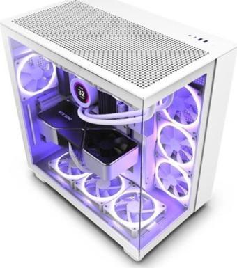 Nzxt H Series H9 Flow Cm-h91fw-01 Beyaz Atx Mid Tower Gaming (oyuncu) Kasa