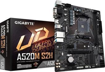 Gigabyte A520m-s2h Ddr4 M2 Pcıe Nvme Hdmı Dvı Pcıe 16x V4.0 Am4 Matx