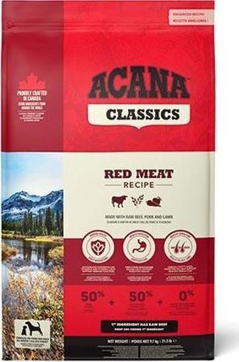 Acana Classic Red Düşük Tahıllı Köpek Maması Tüm Irk ve Yaşam Evreleri 9,7 Kg