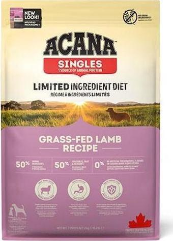 Acana Singles Grass Fed Lamb Kuzulu Elmalı Tahılsız Köpek Maması Tüm Irk ve Yaşam Evreleri 6 Kg