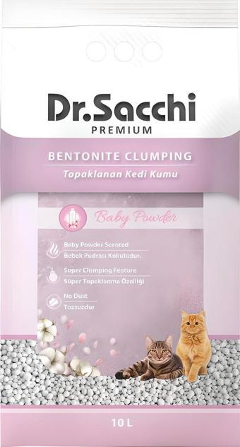 Dr.Sacchi Baby Powder Bentonit Kedi Kumu 10 Lt