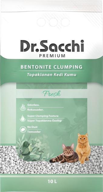 Dr.Sacchi Fresh Bentonit Kedi Kumu 10 Lt