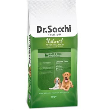 Dr.Sacchi Premium Natural Lamb&Rice Yetişkin Köpek Maması 15 Kg