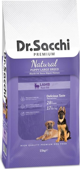 Dr.Sacchi Puppy Large Lamb Büyük Irk Yavru Köpek Maması 15 Kg