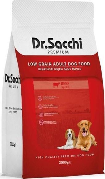 Dr.Sacchi Yetişkin Sığır Etli Köpek Maması 2 Kg