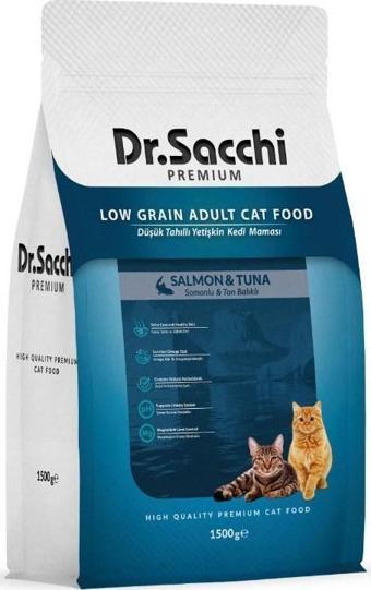 Dr.Sacchi Yetişkin Somonlu Kedi Maması 1,5 Kg