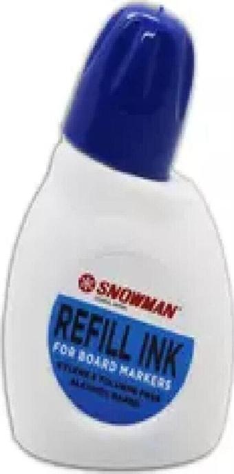 SNOWMAN BEYAZ TAHTA KALEMİ MÜREKKEBİ 30 CC MAVİ