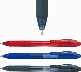 Pentel Energel 0.7 mm Basmalı Jel Kalem Kırmızı / BL107B