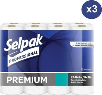 Selpak Professional Premium Tuvalet Kağıdı 24 Rulo x 3 Paket