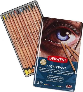 Derwent Lightfast 12'li Profesyonel Kuru Boya Kalem Seti / 2302719