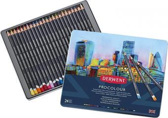 Derwent Procolour 24'lü Kuru Boya Kalem Seti / 2302506