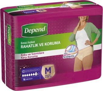 Depend Emici Külot Kadın Orta Ekonomik Paket 16'lı