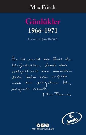 Günlükler 1966-1971 - Max Frisch - Yapı Kredi Yayınları