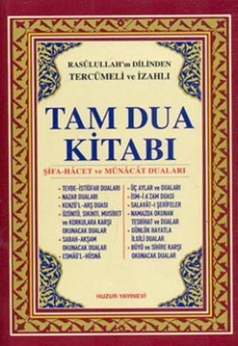 Tam Dua Kitabı - Yunus Sağlam - Huzur Yayınevi