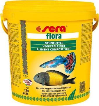 Sera Flora Bitkisel Pul Balık Yemi 10 Lt 2 kg