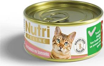 Nutri Feline Tahılsız Ton Balıklı Somonlu Kedi Konservesi 85 Gr