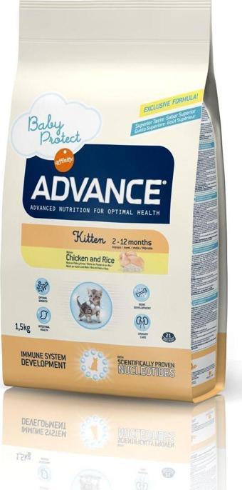 Advance Kitten Yavru Tavuk Etli Kedi Maması 1.5 Kg