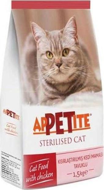 Appetite Sterilised Tavuk Etli Kısırlaştırılmış Kedi Maması 1,5 Kg