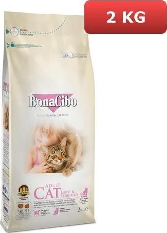 BonaCibo Adult Cat Light Sterilised Kısır Kedi Maması 2 kg