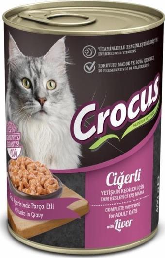 Crocus Ciğerli Kedi Yaş Mama 400gr