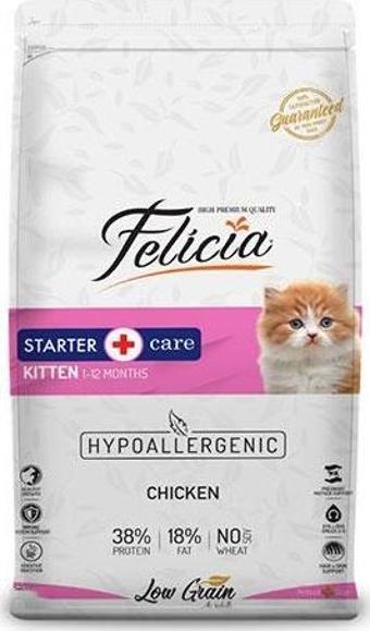 Felicia Hypoallergenic Tavuklu ve Hamsili Düşük Tahıllı Yavru Kedi Maması 2 Kg