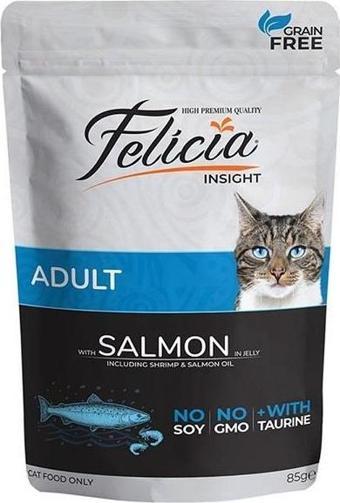 Felicia Pouch Somonlu Kedi Konservesi Tahılsız 85 gr